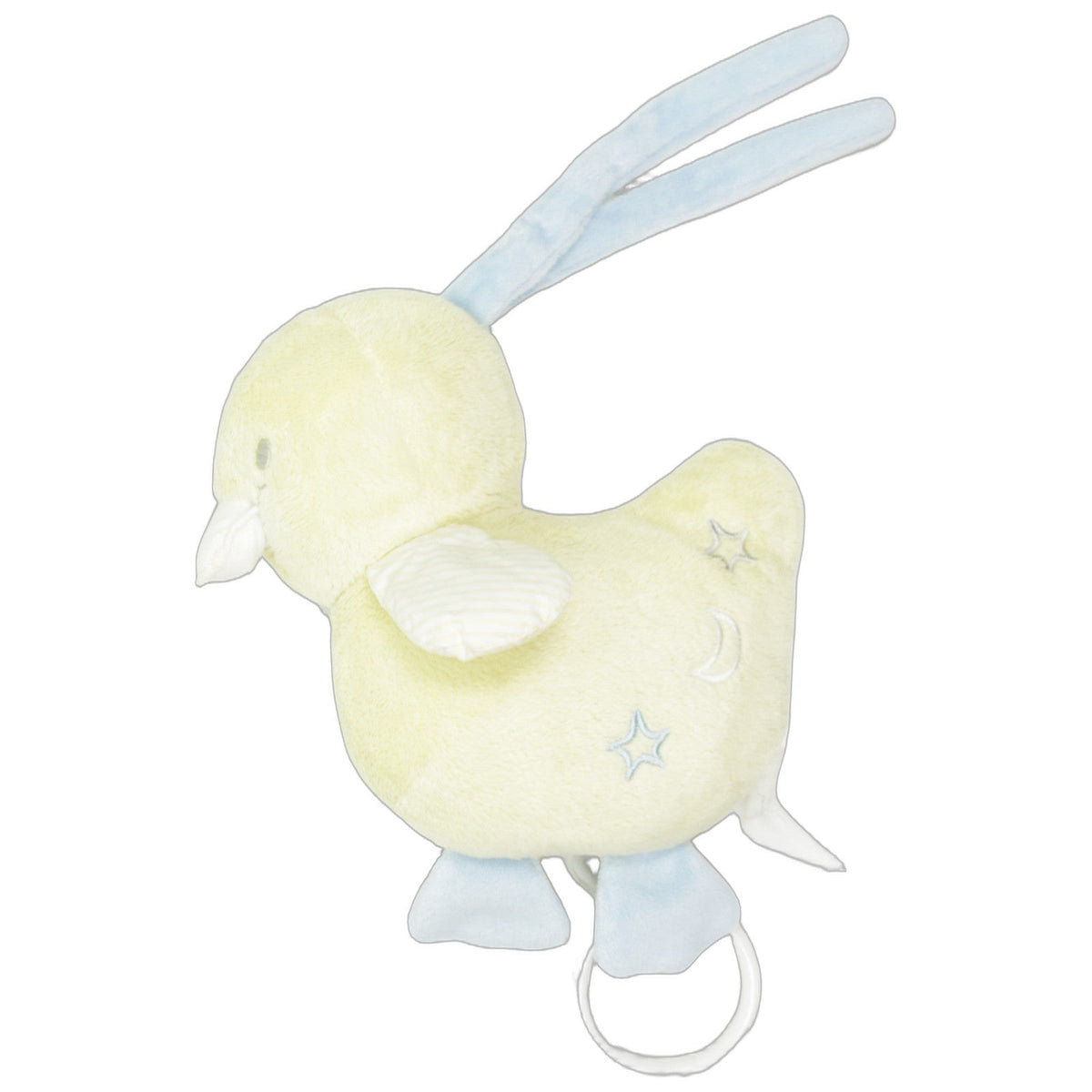 123000027302 TCM Gelbe Ente mit Mond & Sternen Spieluhr Kumpel Leo 22cm Baby & Kleinkind Blau