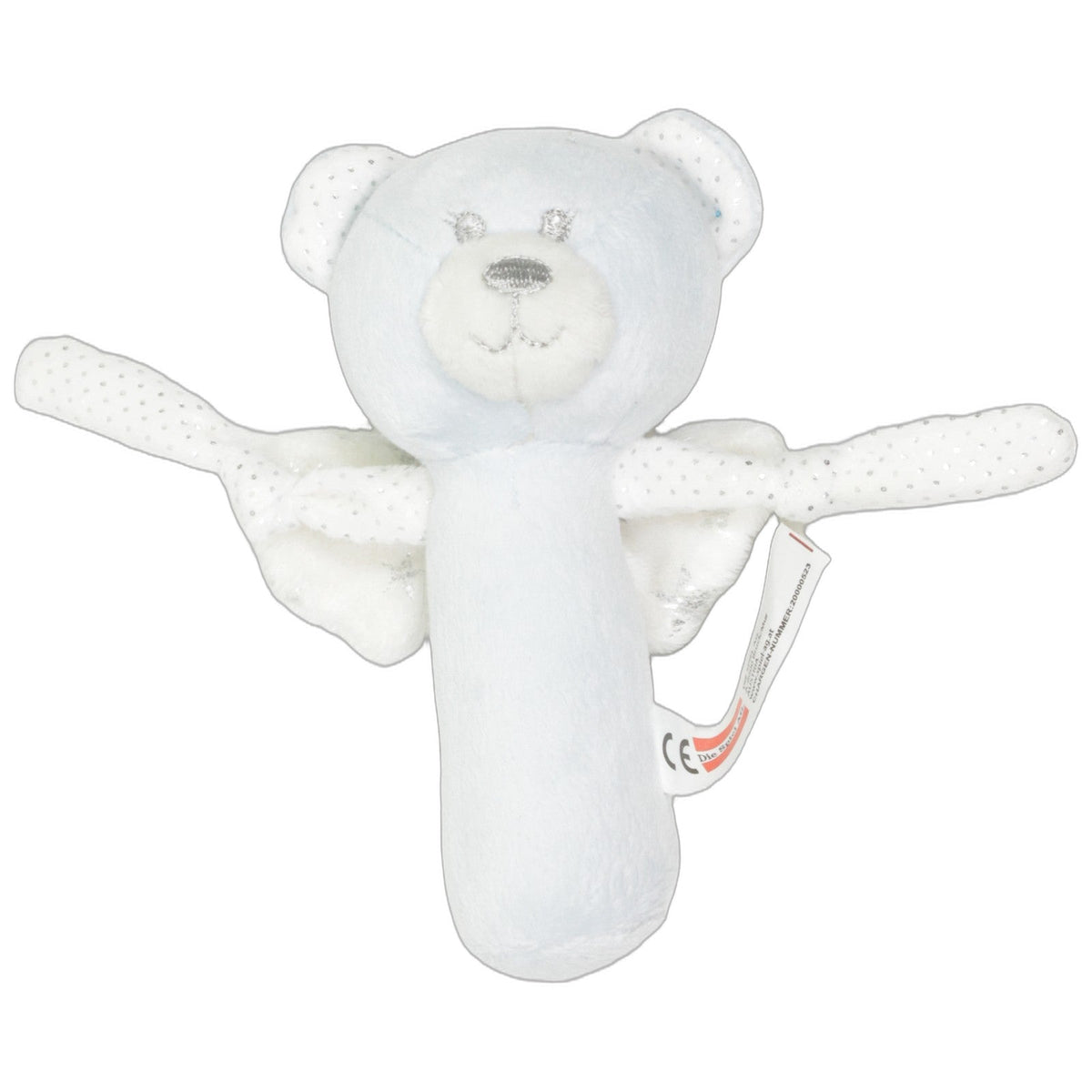 123000027321 Die Spiel AG. Engel-Teddy, blau Greifling mit Rassel Kumpel Leo 16cm Baby & Kleinkind Blau
