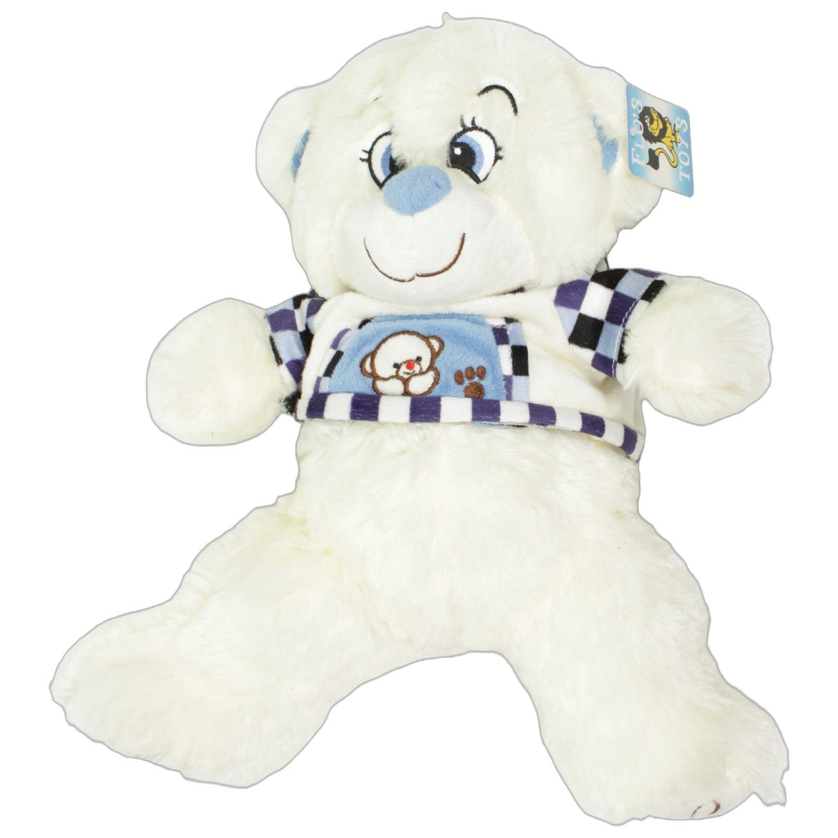 123000027331 FLOTI Großer weißer Teddybär mit Kapuzenpulli Kuscheltier Kumpel Leo 35cm _Wieder Da_ Beige