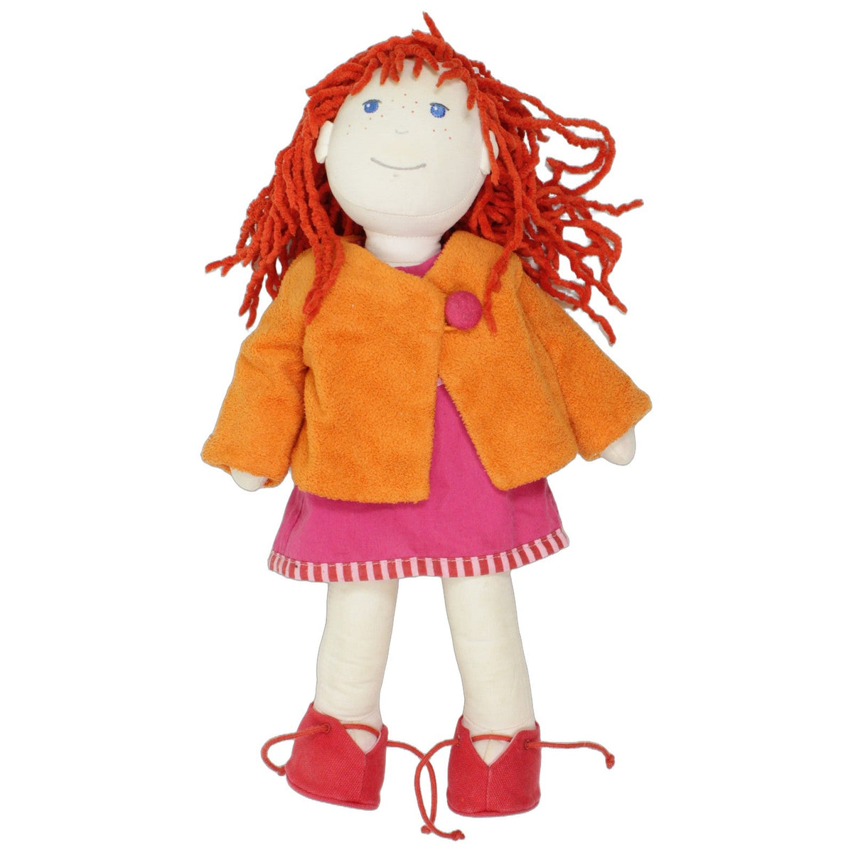 123000027339 HABA Lotta mit oranger Jacke & pinkem Kleid Puppe Kumpel Leo 40cm Beige ebay-20-stofftiere