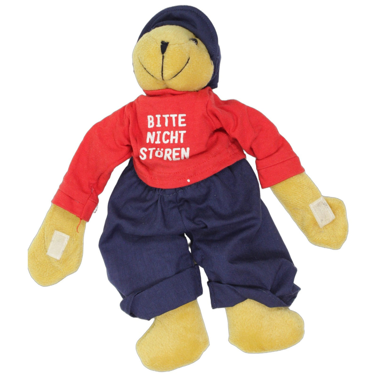 123000027345 Unbekannt Bär mit Mütze & "BITTE NICHT STÖREN & BITTE EINTRETEN" Türhänger Kumpel Leo 26cm _Wieder Da_ Beige