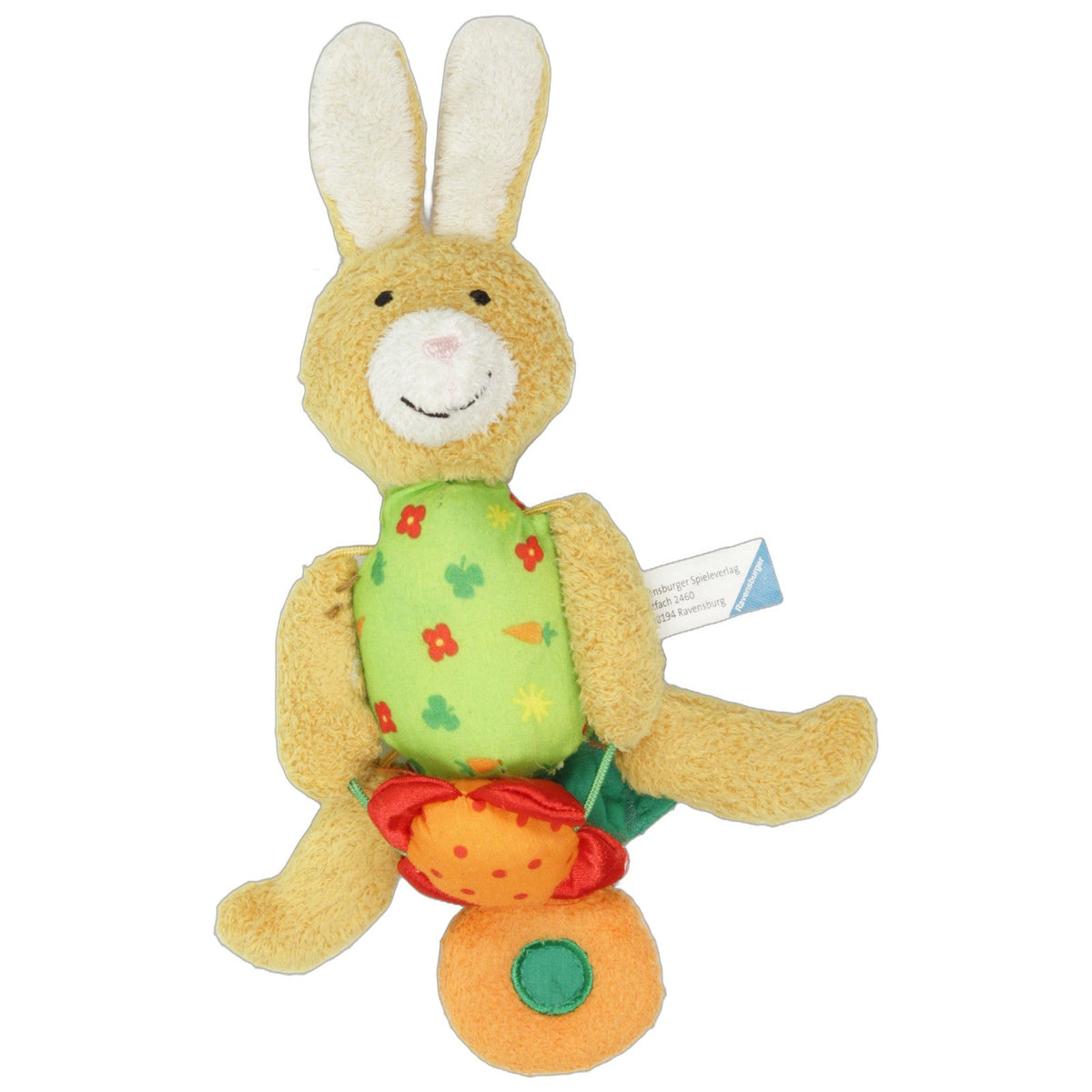 123000027377 Ravensburger Hampel-Häschen mit Rassel Activity-Kuscheltier Kumpel Leo 18cm _Wieder Da_ Activity-Kuscheltier