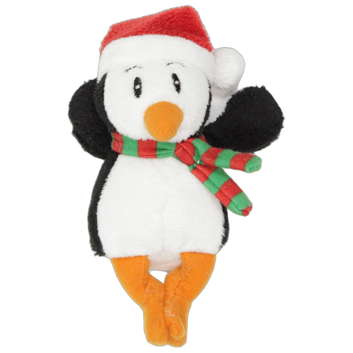 123000027409 Unbekannt Weihnachtlicher Pinguin mit magnetischen Händen & Füßen Kuscheltier Kumpel Leo 13cm _Wieder Da_ ebay-stofftiere