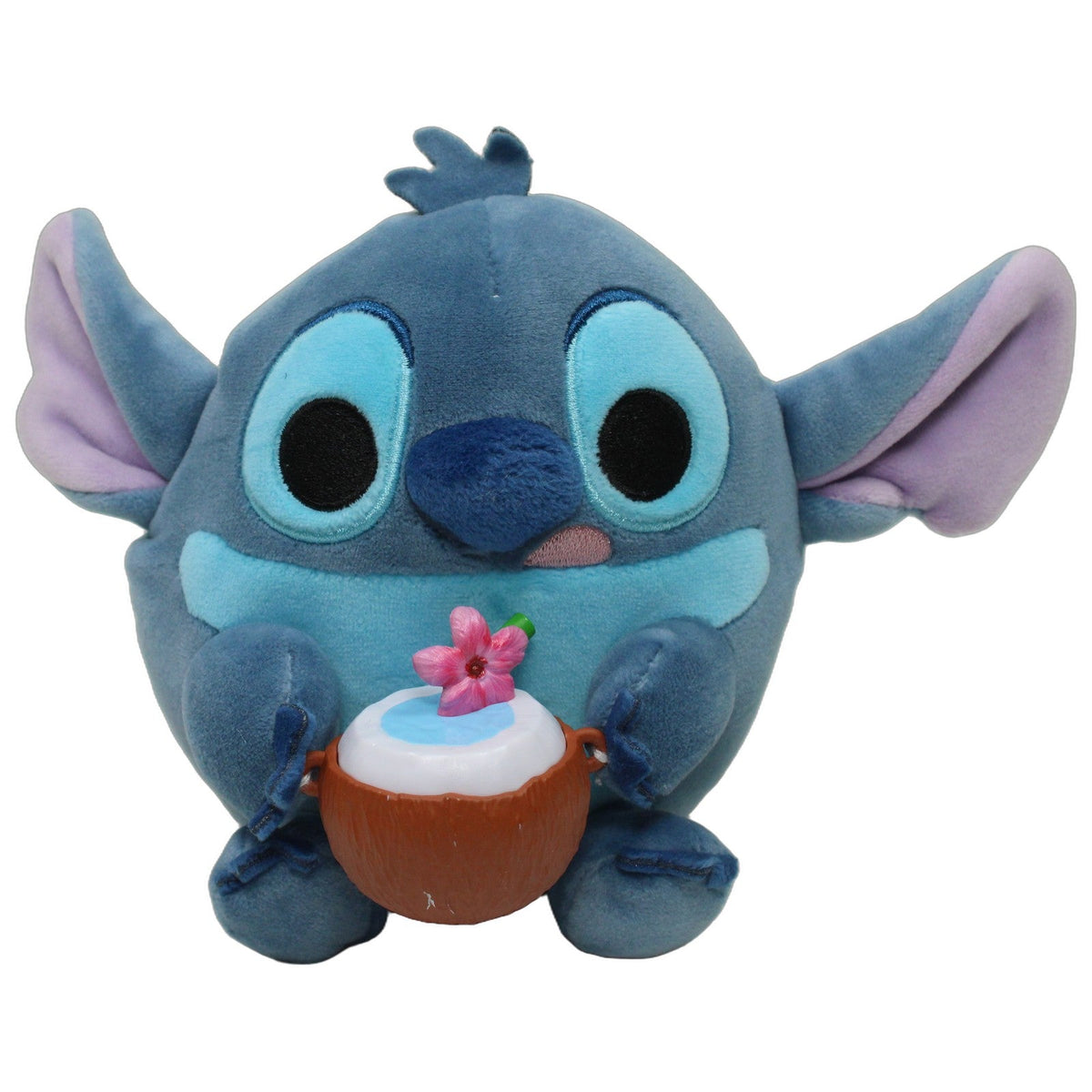 123000027475 ZURU Snackles, Disney Stitch mit Kokosnuss Kuscheltier Kumpel Leo 14cm Alien Blau