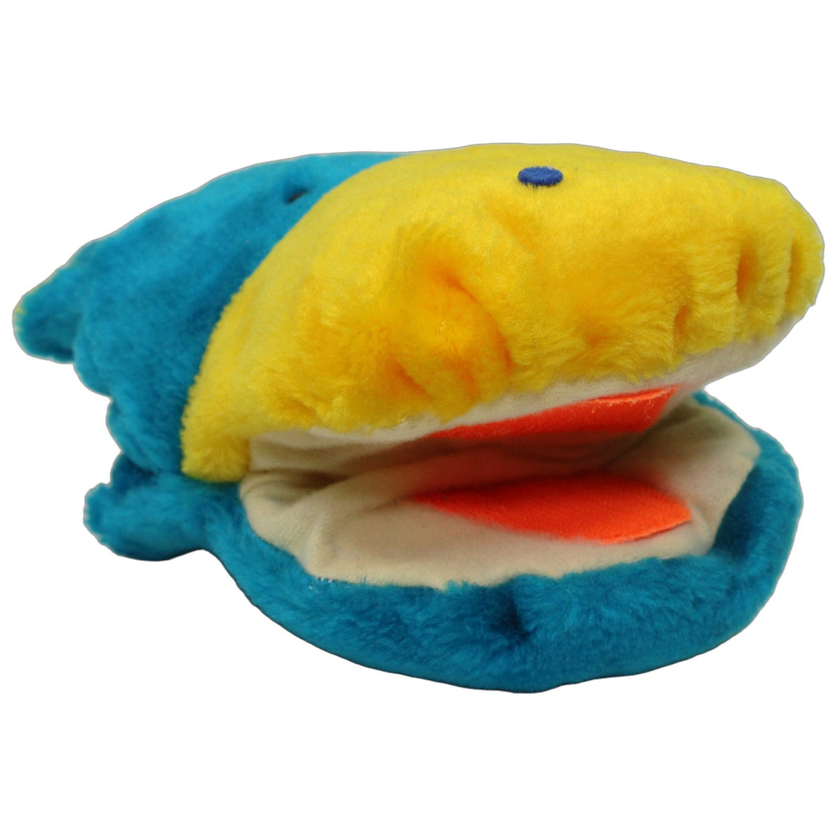123000027483 Unbekannt Blaues Nilpferd mit gelber Nase Handpuppe Kumpel Leo 14cm 17cm Blau