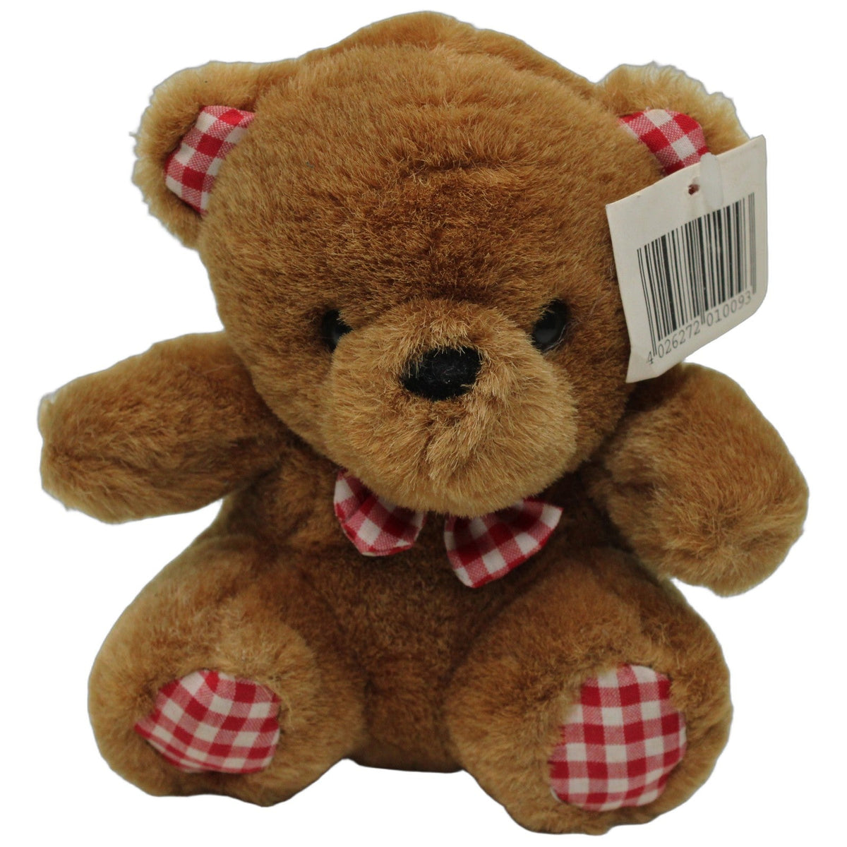 123000027497 Paul Import Teddy mit Karo-Details, klein Kuscheltier Kumpel Leo 15cm Braun ebay-stofftiere