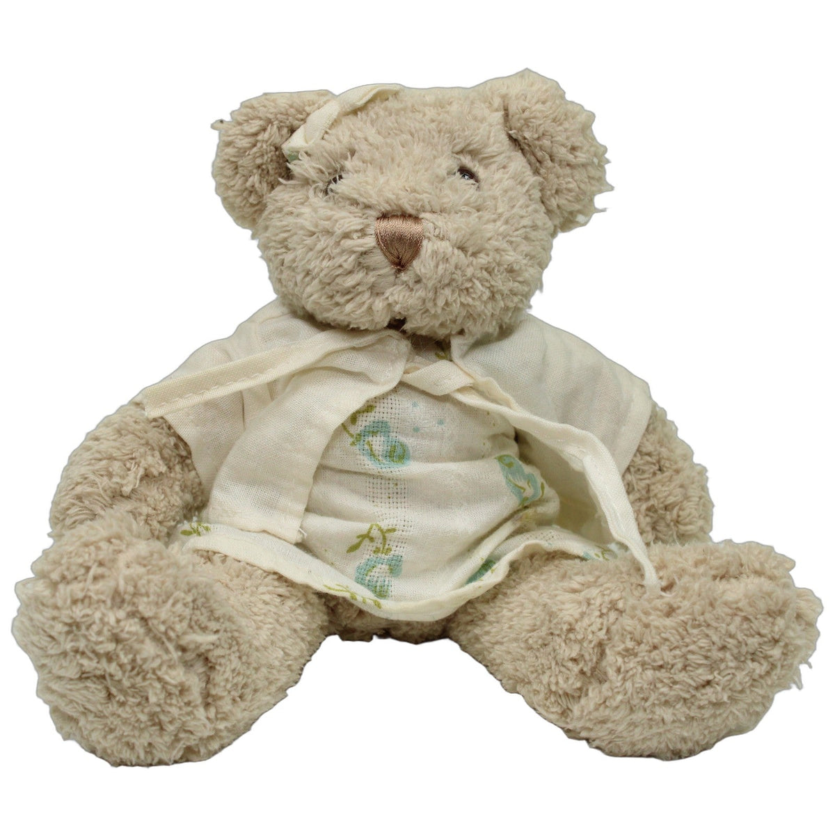 123000027498 Innovations-Club Bär mit Blumenkleid, beige Kuscheltier Kumpel Leo 20cm _Wieder Da_ Beige