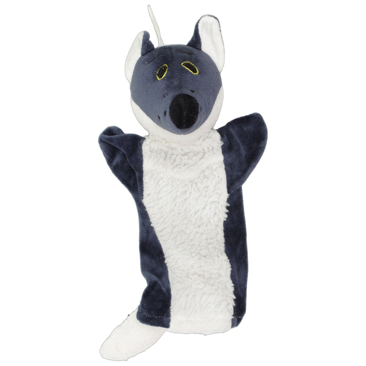 123000027521 P+M Logistik Blauer Fuchs mit weißem Bauch Handpuppe Kumpel Leo 30cm Blau ebay-stofftiere