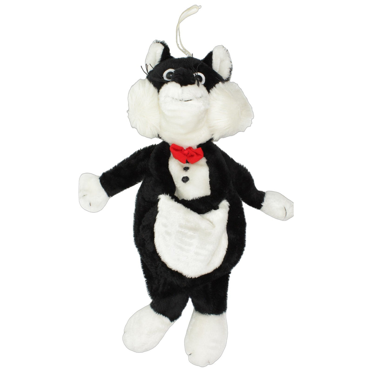 123000027525 Unbekannt Große Katze mit roter Fliege, schwarz-weiß Wärmflaschenbezug Kumpel Leo 60cm _Wieder Da_ ebay-20-stofftiere