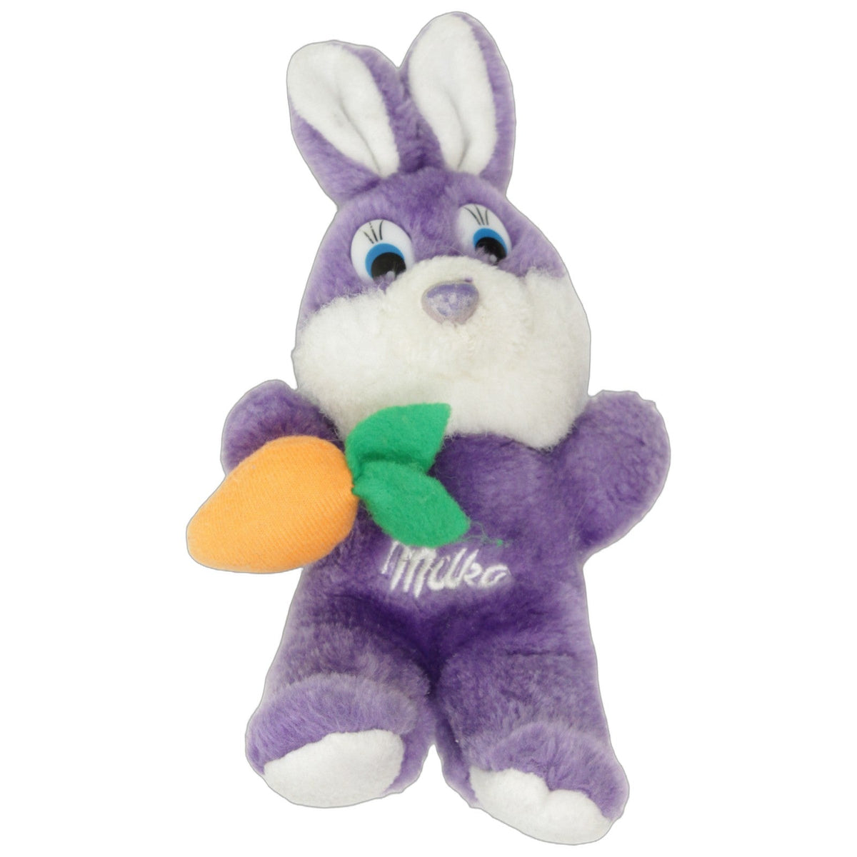 123000027550 Kraft Foods Milka, lila Hase mit Möhre Kuscheltier Kumpel Leo 20cm ebay-stofftiere Gebraucht