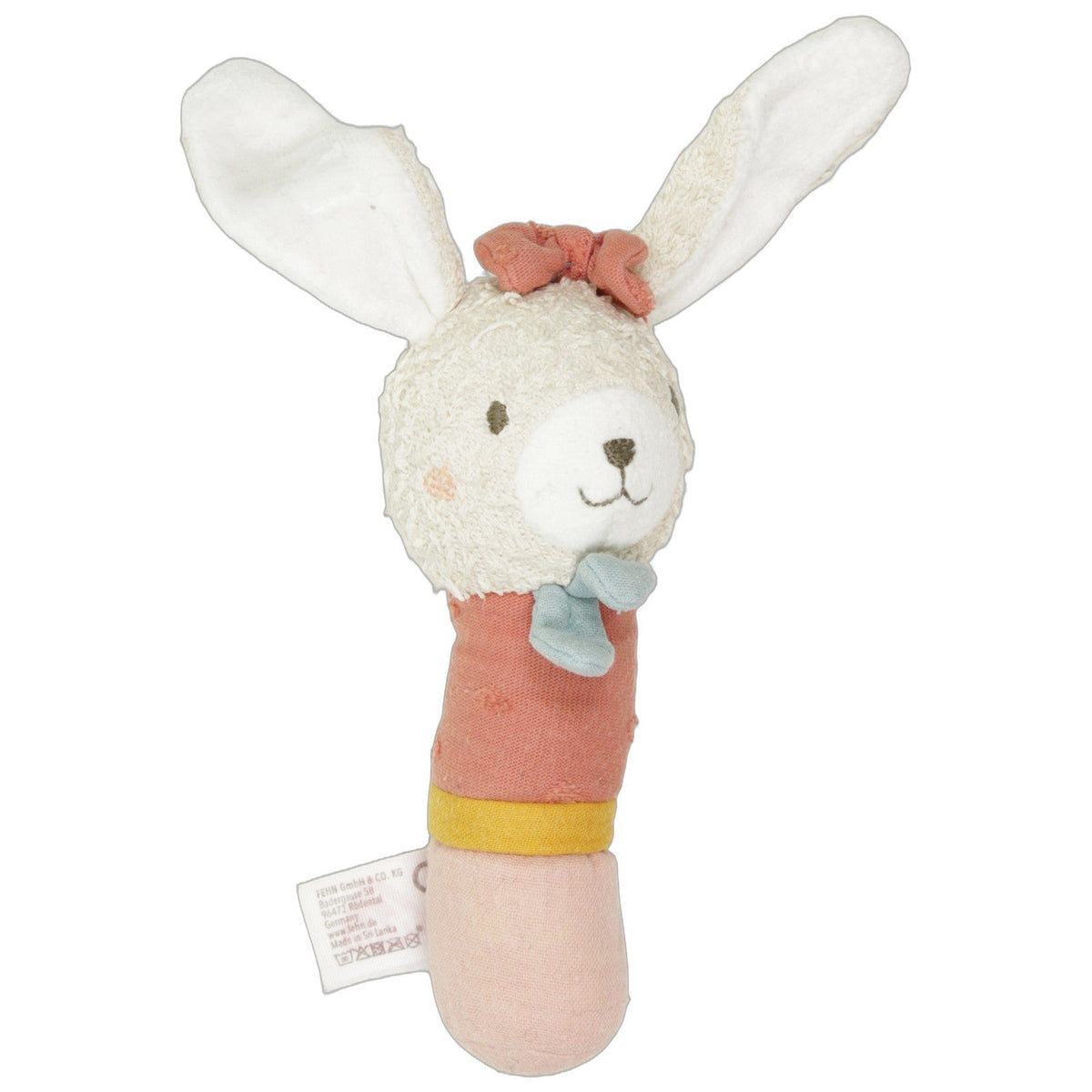 123000027553 Fehn Süßer Frottee-Hase Greifling mit Rassel Kumpel Leo 15cm Beige ebay-baby-sonstiges