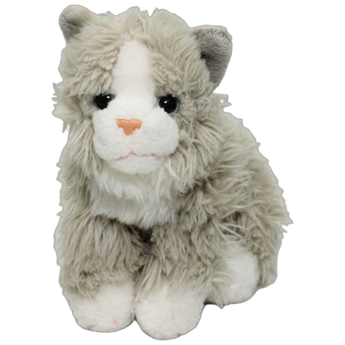 123000027590 Teddy-Hermann Süße grauweiße Katze Kuscheltier Kumpel Leo 25cm ebay-stofftiere Gebraucht