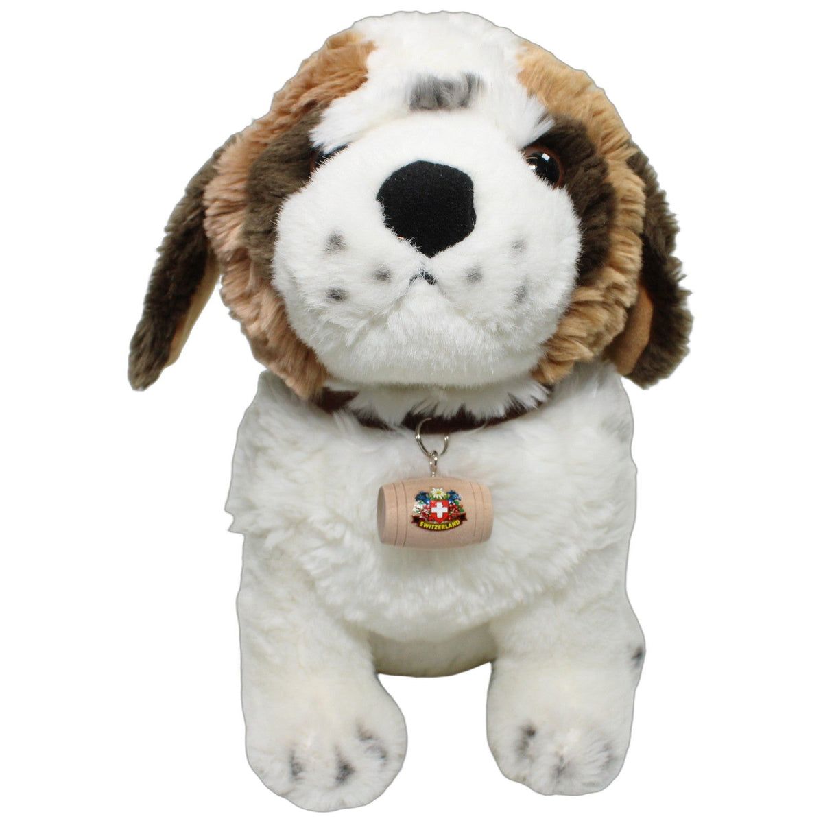 123000027609 Alberto Süßer Berner Sennenhund mit Fass "Switzerland" Kuscheltier Kumpel Leo 30cm _Wieder Da_ Braun
