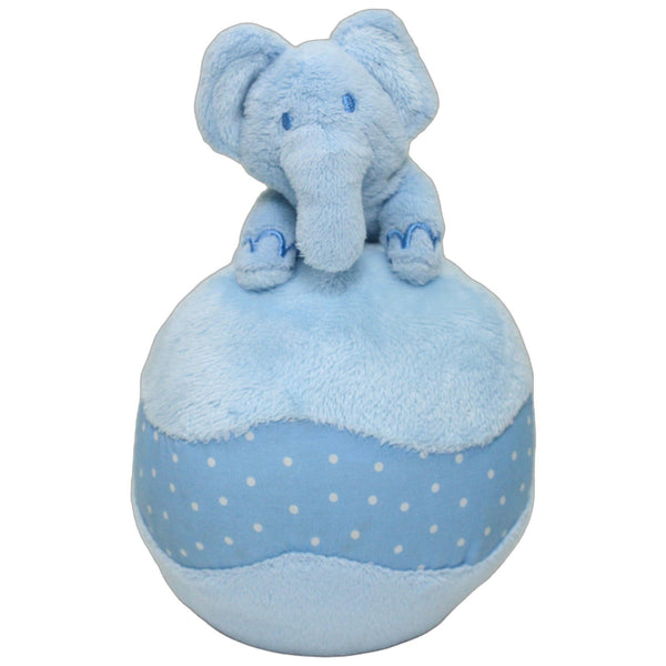 Blauer Elefant mit auf Ball