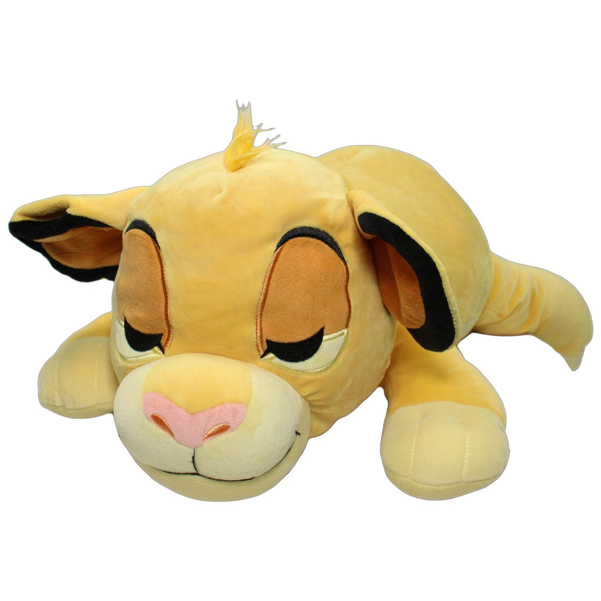 123000027618 Disney Disney Store, schlafender XL squishy Simba aus König der Löwen Kuscheltier Kumpel Leo 60cm _Wieder Da_ Beige
