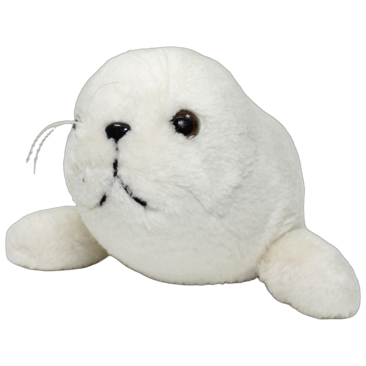 123000027622 Unbekannt Süße weiße Robbe, liegend Kuscheltier Kumpel Leo 22cm _Wieder Da_ ebay-stofftiere