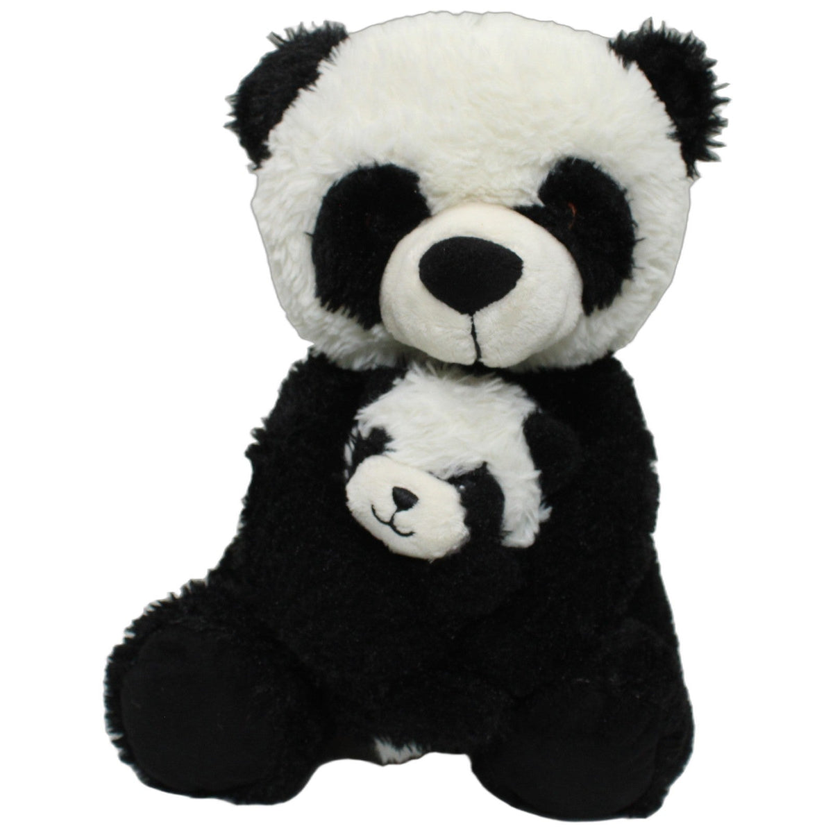 123000027640 Nicotoy Süßer Panda mit Baby, sitzend Kuscheltier Kumpel Leo 30cm _Wieder Da_ ebay-stofftiere