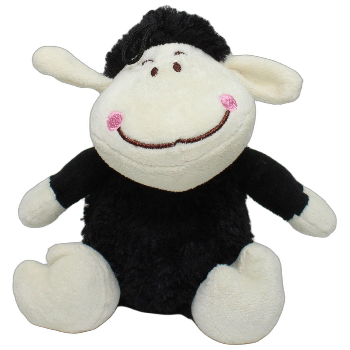 123000027657 Paul Import Schwarzes Schlenker Schaf, sitzend Kuscheltier Kumpel Leo 27cm _Osterfreund_ _Wieder Da_