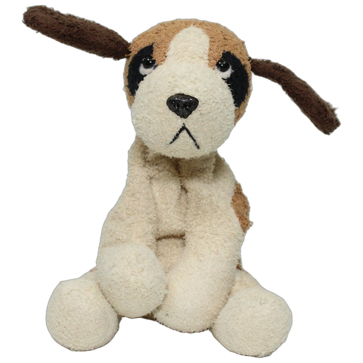 123000027673 Russ Berrie Kleiner süßer Hund Bandit Kuscheltier Kumpel Leo 15cm Beige Braun