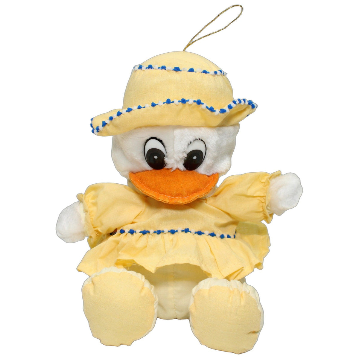 123000027689 Unbekannt Süße Ente in gelben Outfit, sitzend Kuscheltier Kumpel Leo 25cm _Osterfreund_ _Wieder Da_