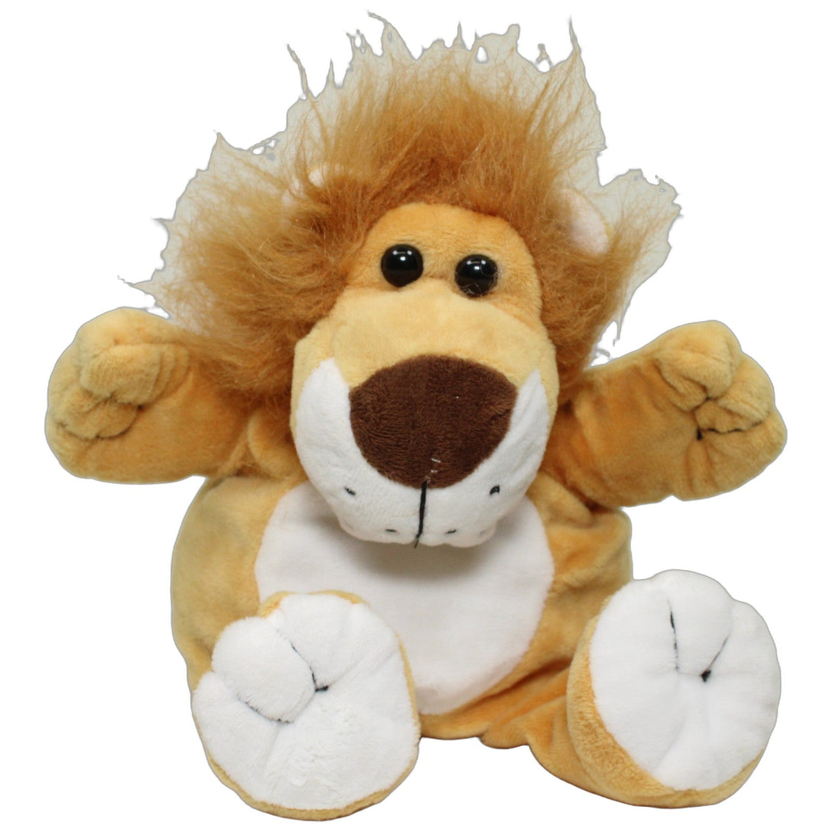 123000027728 RMS International Europe Grafix Premium, Löwe Ganzkörper-Handpuppe Kumpel Leo 25cm _Wieder Da_ Braun