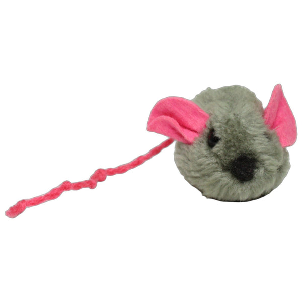 Graue Maus mit pinkem Schwanz, mini
