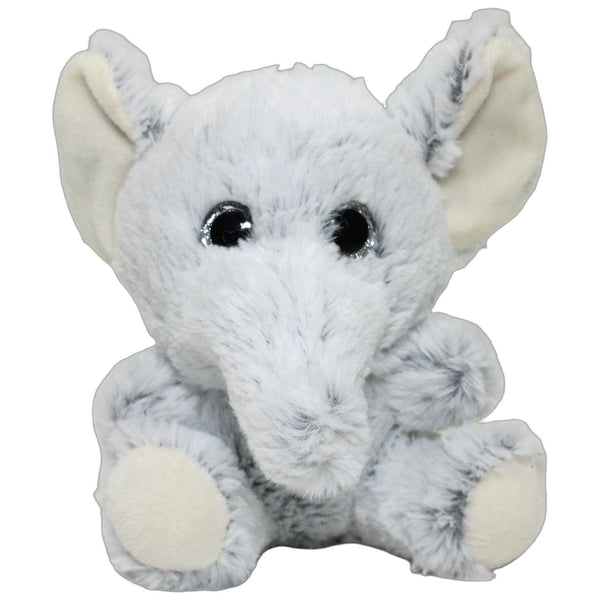 Elefant mit Glitzeraugen, hellgrau