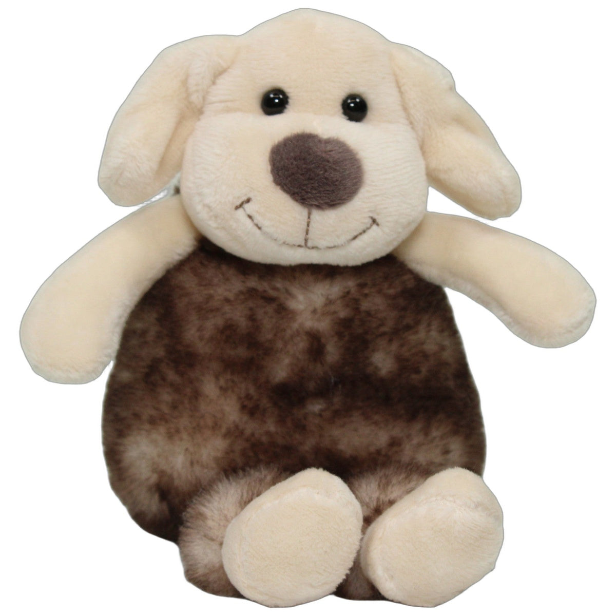 123000027771 Unbekannt Süßer Schlenker Hund mit braunem Bauch, superweich Kuscheltier Kumpel Leo 18cm Beige Braun