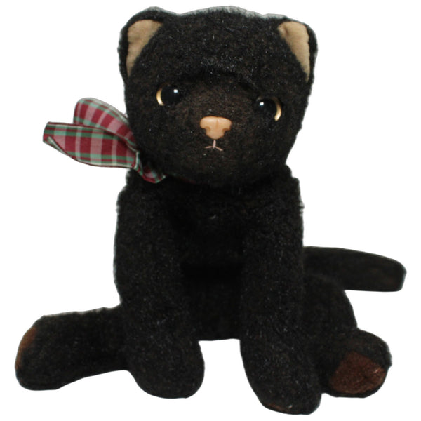 Süße schwarze Katze