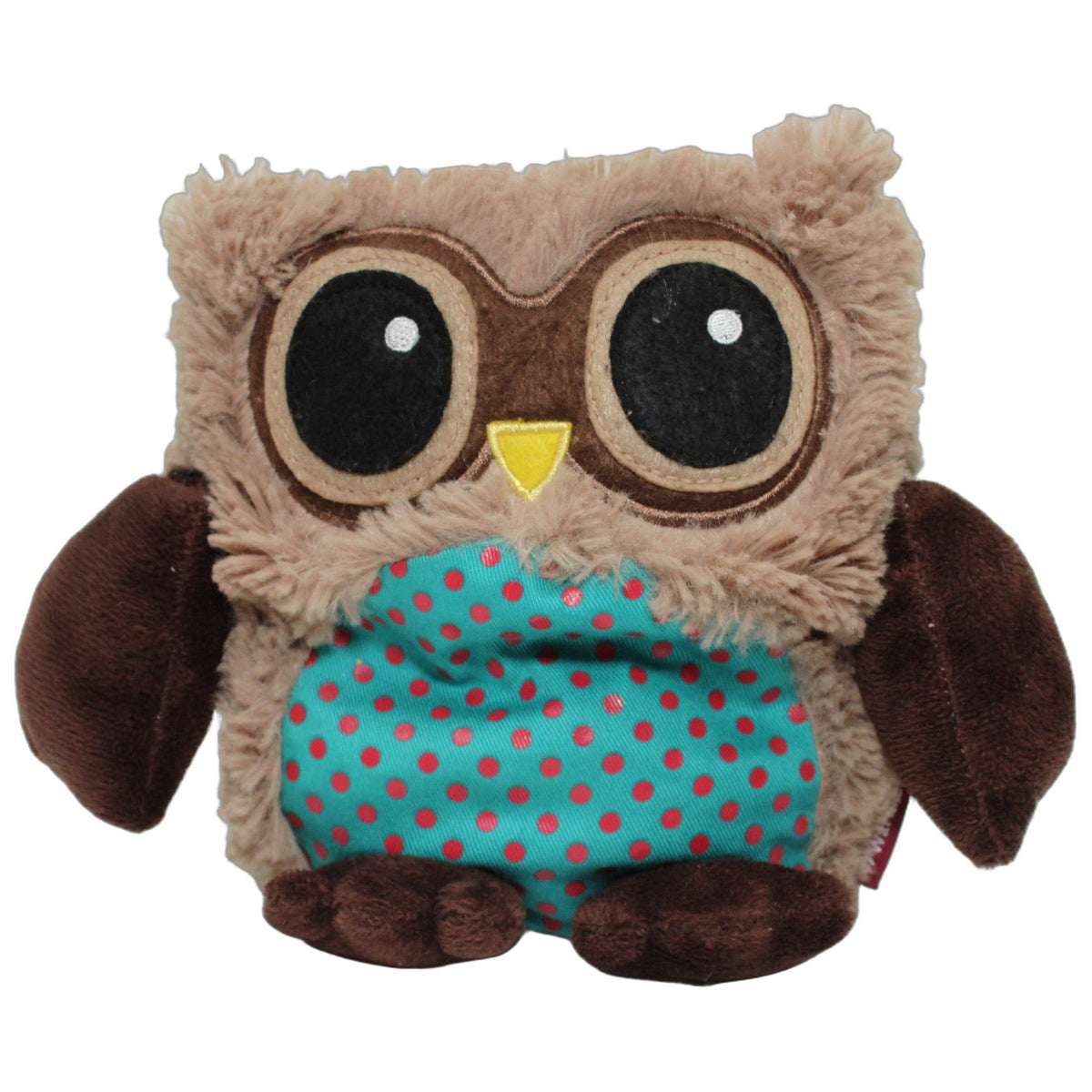 123000027796 GREENLIFE VALUE warmies, Pop! Eule Wärmekissen mit Bezug Kumpel Leo 20cm Beige Blau