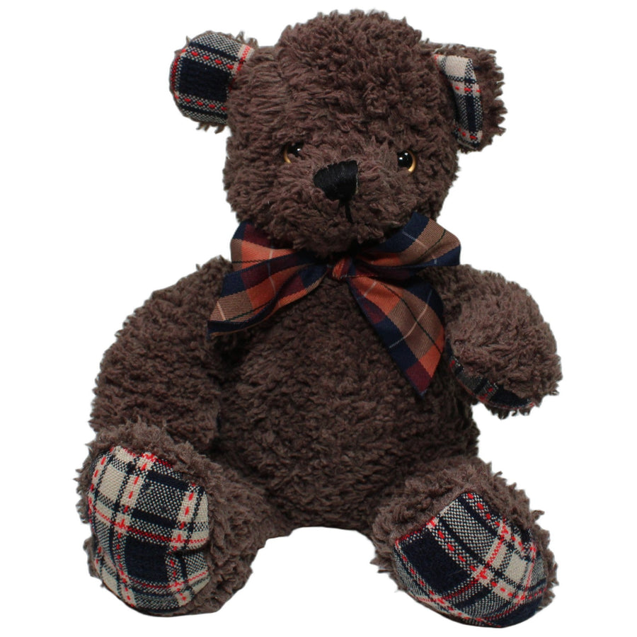 Großer brauner Teddybär mit Schleife