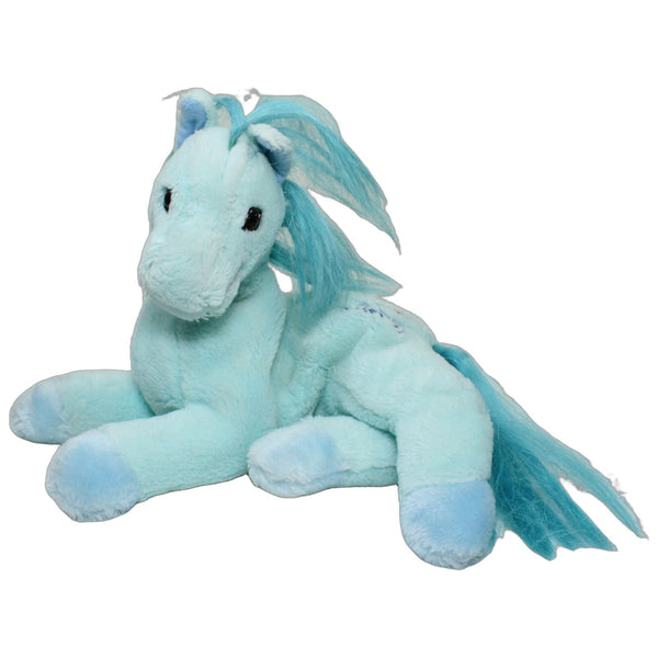 Schönes hellblaues Pferd "Pony", liegend