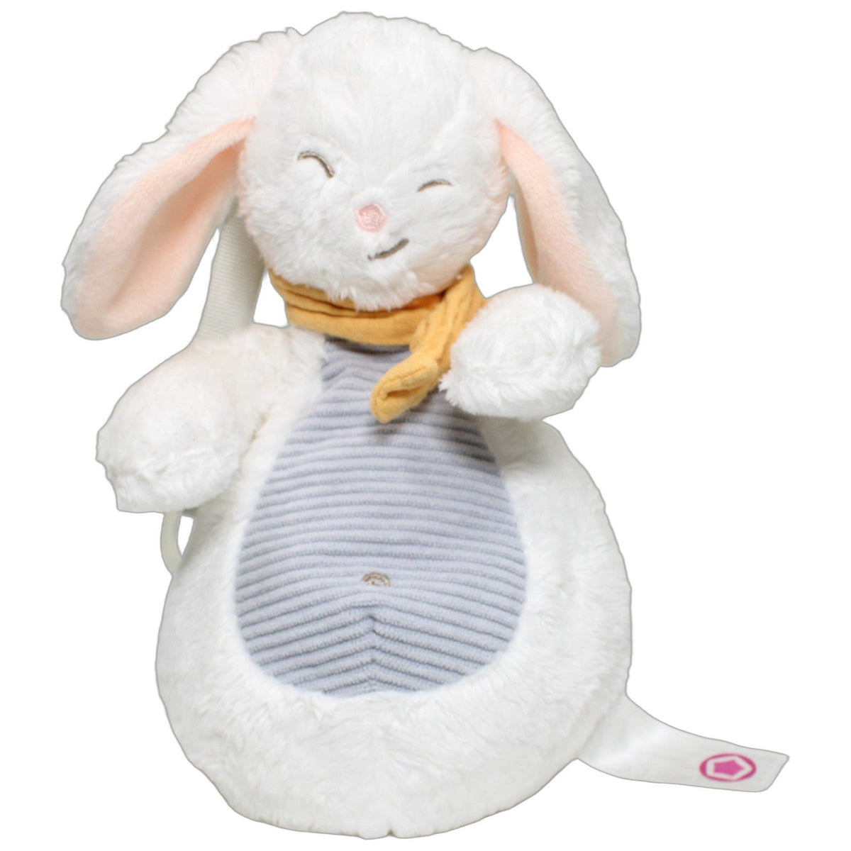 123000027856 NOVATEX Weißer Hase mit gelbem Schal Schnuller-Tier Kumpel Leo 21cm Baby & Kleinkind ebay-stofftiere