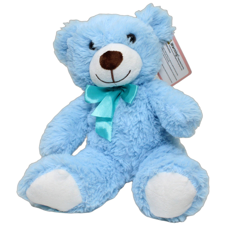 Süßer blauer Teddy mit Schleife