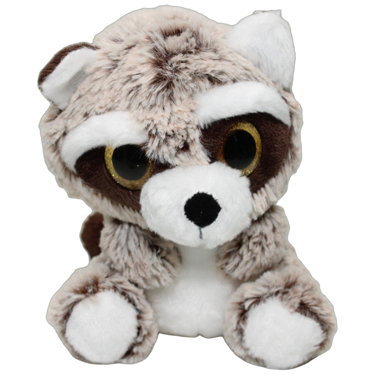 123000027878 ISTAC Promotion Sparkasse, süßer Waschbär mit Glitzeraugen Kuscheltier Kumpel Leo 18cm ebay-stofftiere Gebraucht