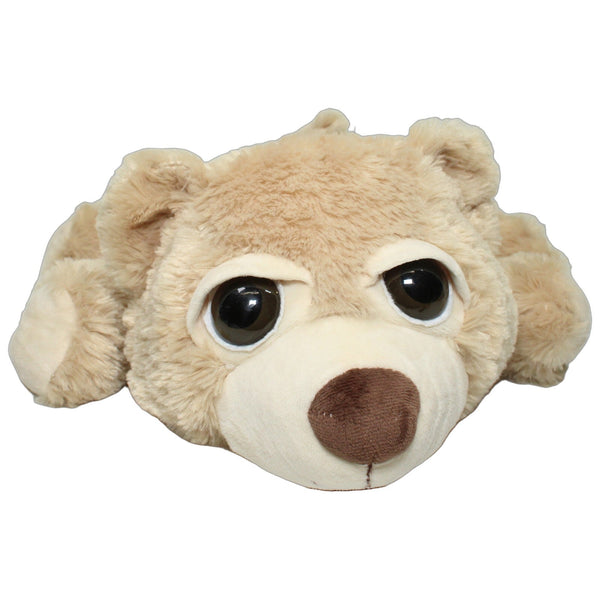 Großer beiger Bär mit Kulleraugen, liegend