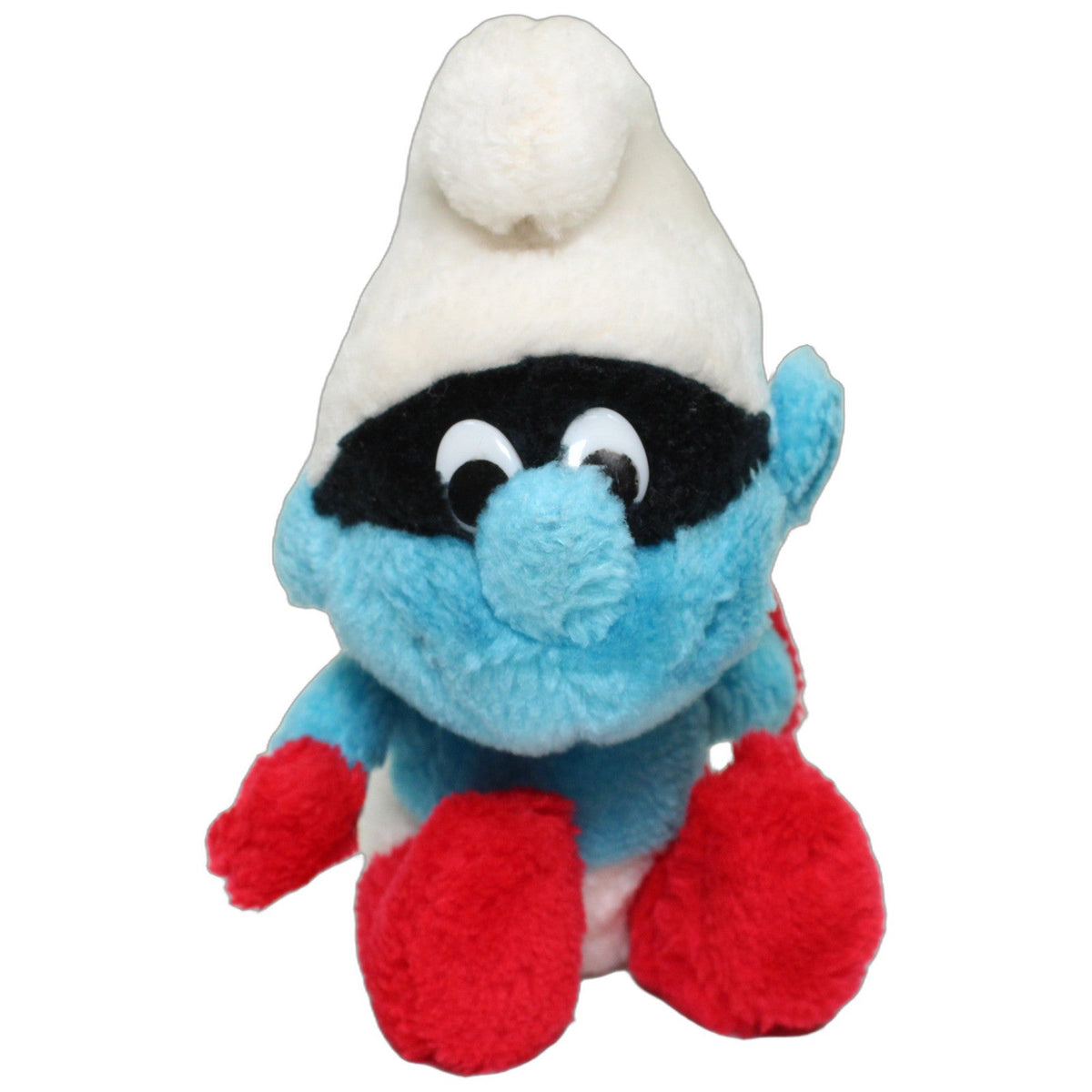 123000027907 Unbekannt Schlumpf mit Maske Plüschfigur Kumpel Leo 18cm _Wieder Da_ Blau