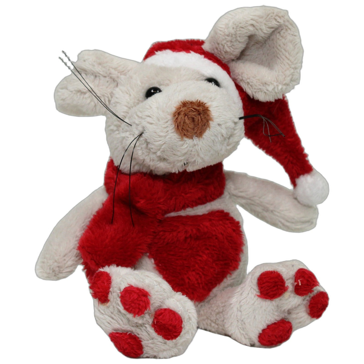 123000027910 Schneider Versand Kleine weihnachtliche Maus mit Herz Kuscheltier Kumpel Leo 13cm _Wieder Da_ ebay-stofftiere