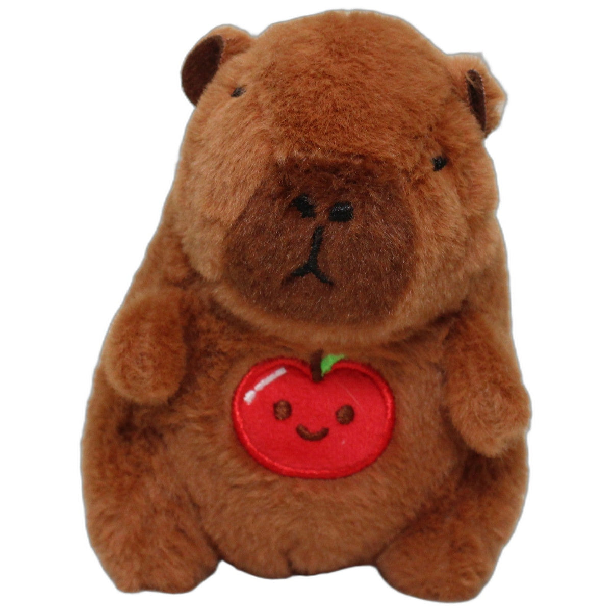 123000027977 Limes Kleines Capybara mit Apfel auf dem Bauch Kuscheltier Kumpel Leo 11cm _Wieder Da_ Braun