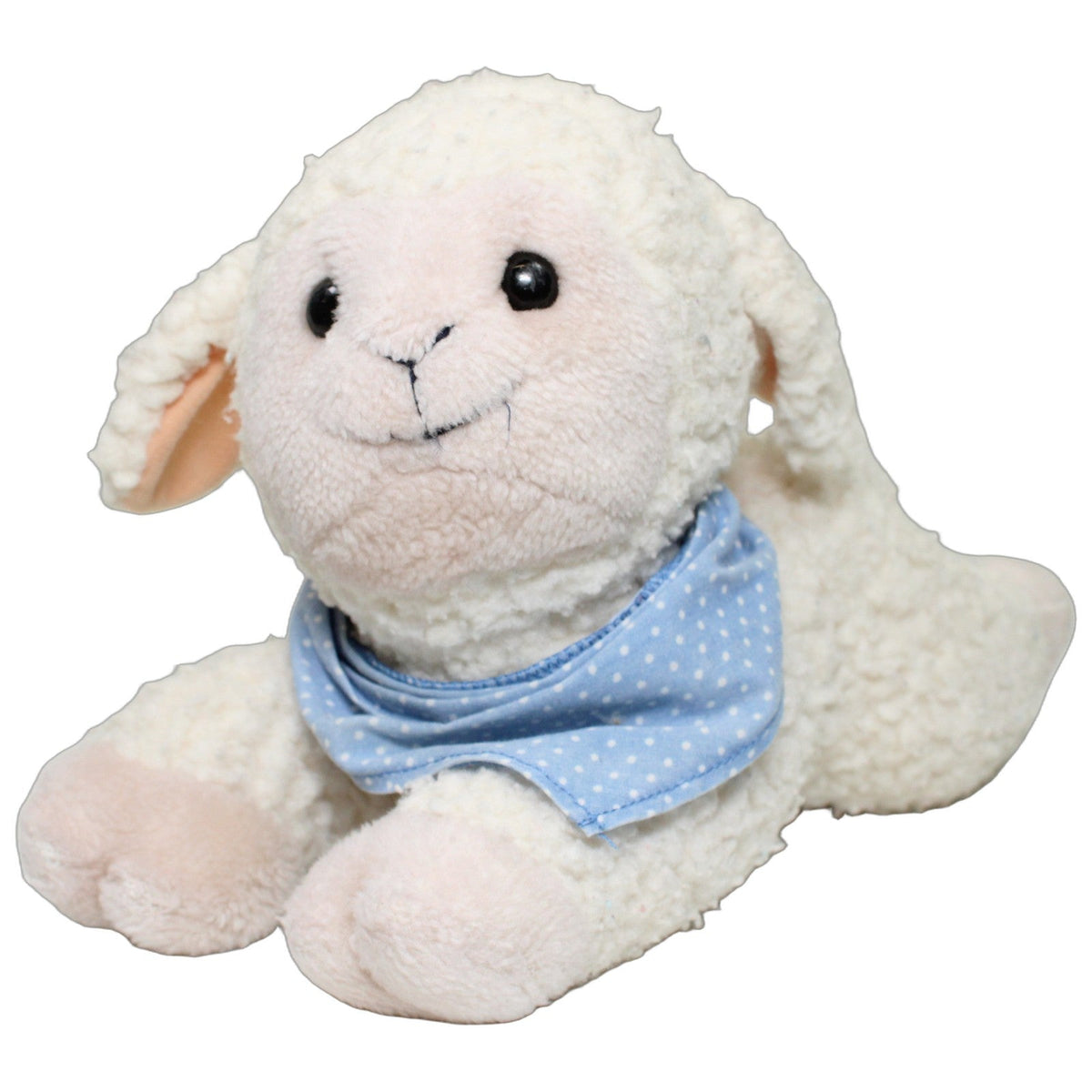 123000028025 Unbekannt Weißes Schaf mit blauem Halstuch Kuscheltier Kumpel Leo 26cm _Osterfreund_ _Wieder Da_