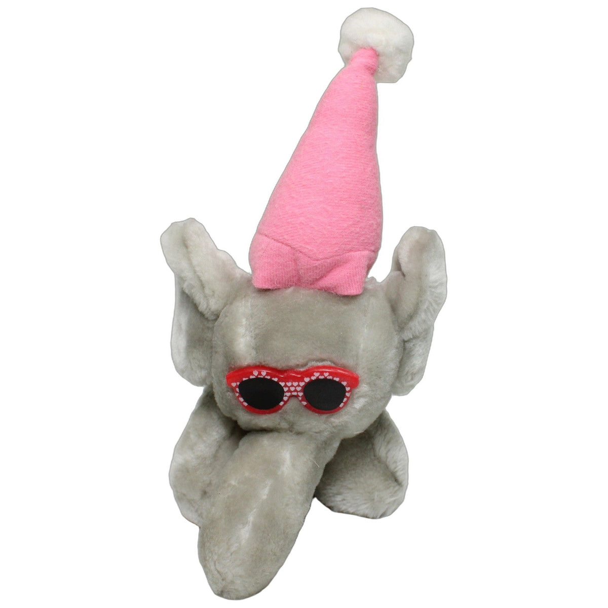 123000028027 Habermann Lustiger Elefant mit pinker Zipfelmütze & roter Sonnenbrille Kuscheltier Kumpel Leo 25cm ebay-20-stofftiere Elefant
