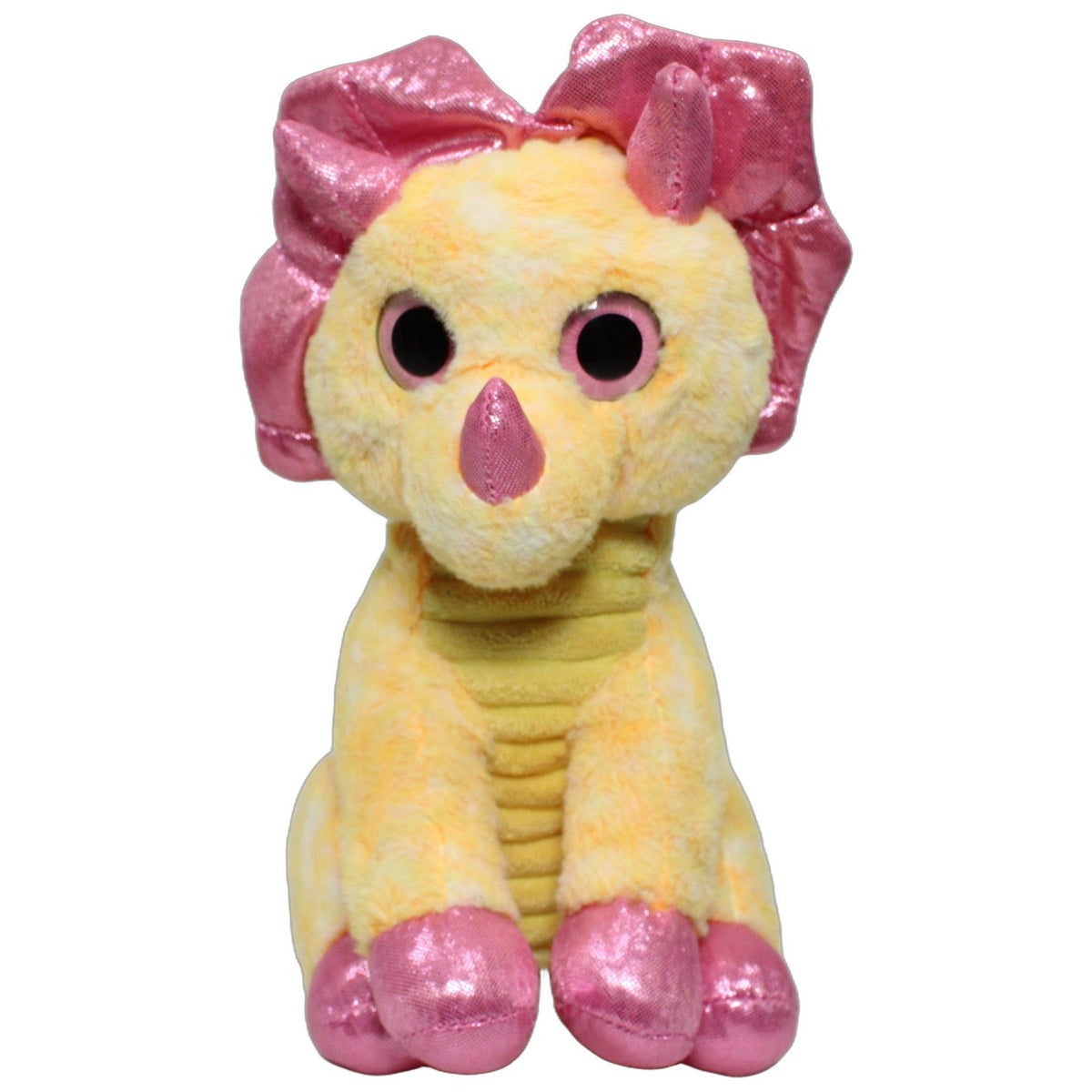 123000028035 Tender Toys Gelber Triceratops mit pinken Elementen Kuscheltier Kumpel Leo 25cm Dinosaurier ebay-stofftiere