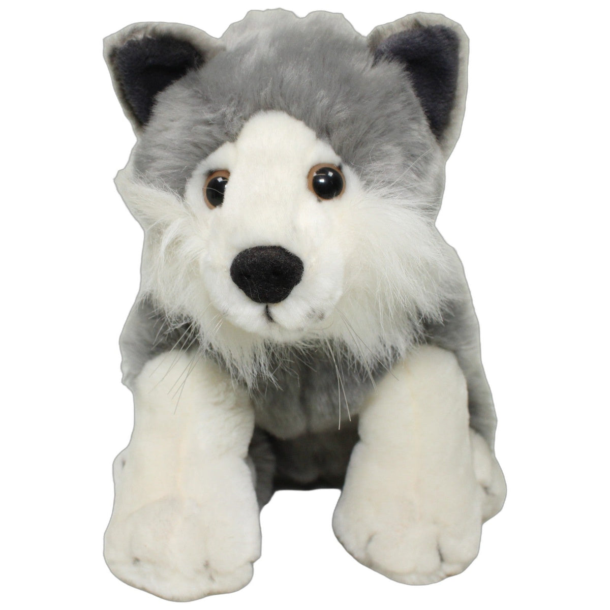 123000028061 Nature Planet Plan, süßer Husky mit Schnurrbart Kuscheltier Kumpel Leo 25cm ebay-20-stofftiere Gebraucht