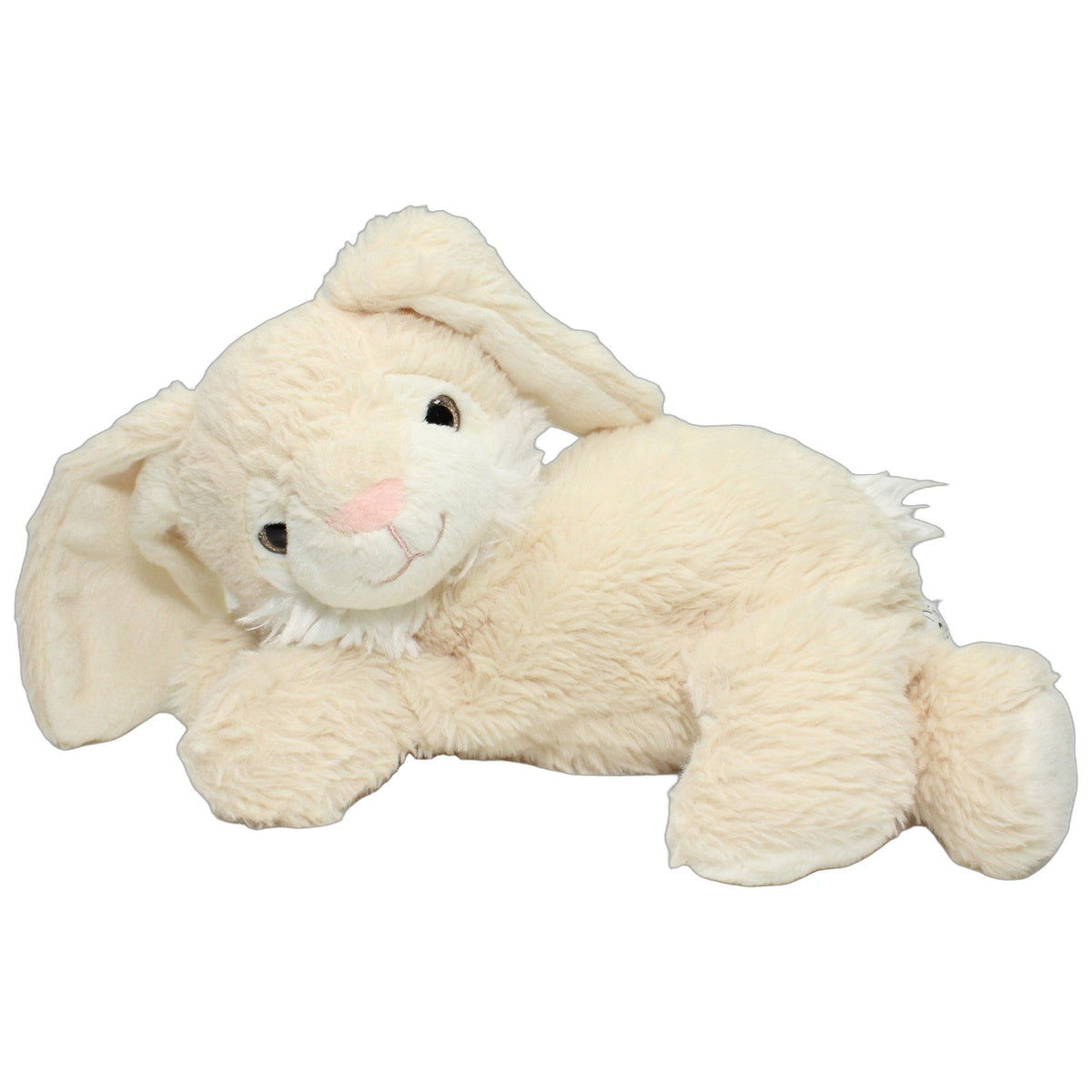 123000028076 Fernost Import Logistics Liegender Hase mit langen Ohren, beige Kuscheltier Kumpel Leo 30cm _Osterfreund_ _Wieder Da_
