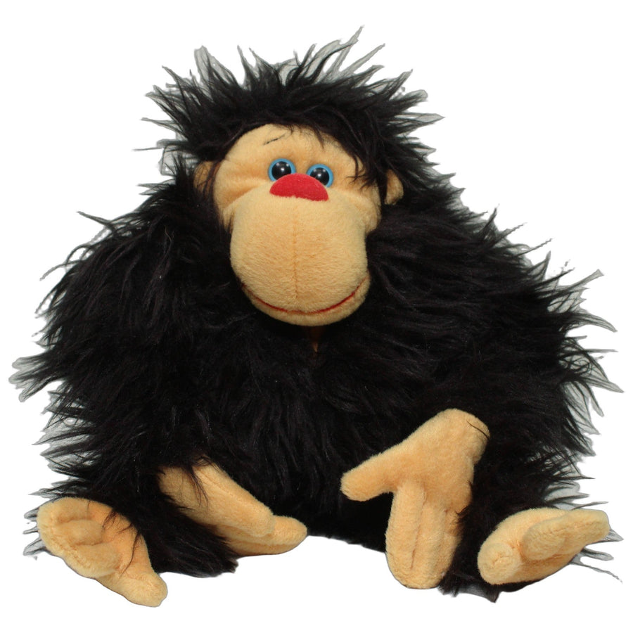 Gorilla mit roter Nase, sitzend