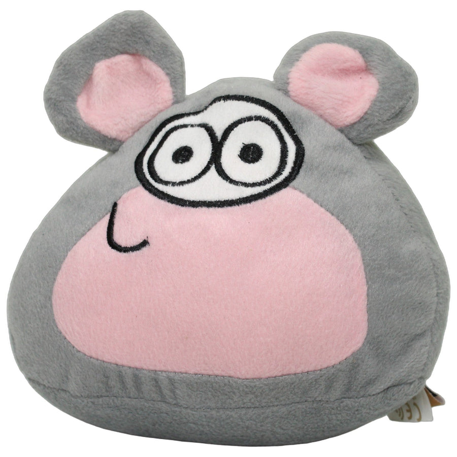 Pou, graue Maus mit rosa Bauch