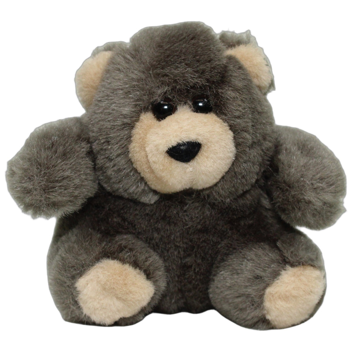 123000028338 ERAC Kleiner grauer Bär, sitzend Kuscheltier Kumpel Leo 10cm Beige Bär