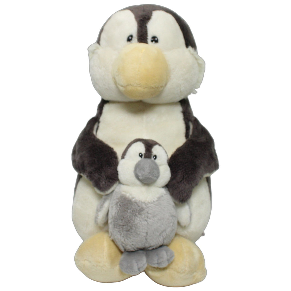 123000028451 NICI Ice Guys, Pinguin mit Baby Kuscheltier Kumpel Leo 12cm 30cm Beige