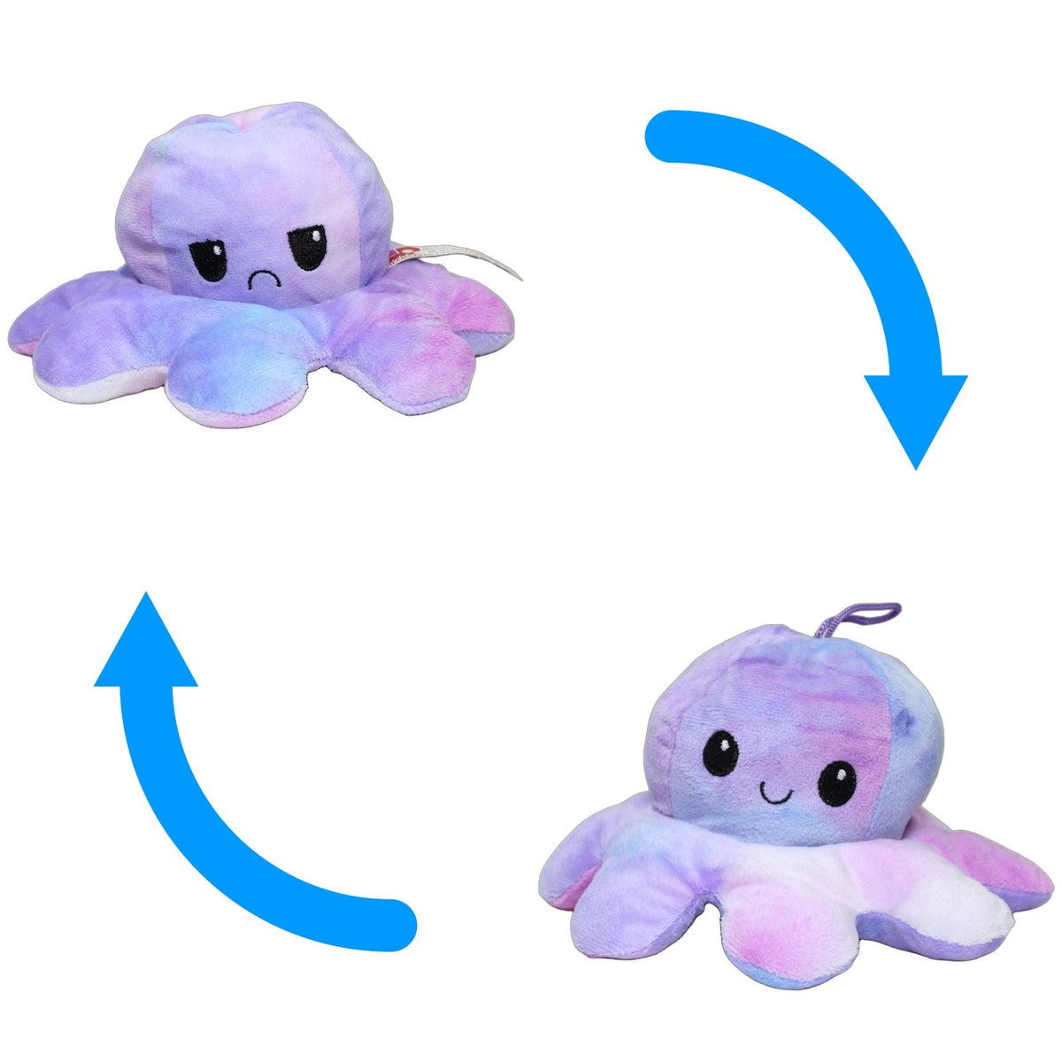 123000028467 Morgenroth Pastellfarbener Wende-Oktopus, lila-blau Kuscheltier Kumpel Leo 20cm _Wieder Da_ Blau