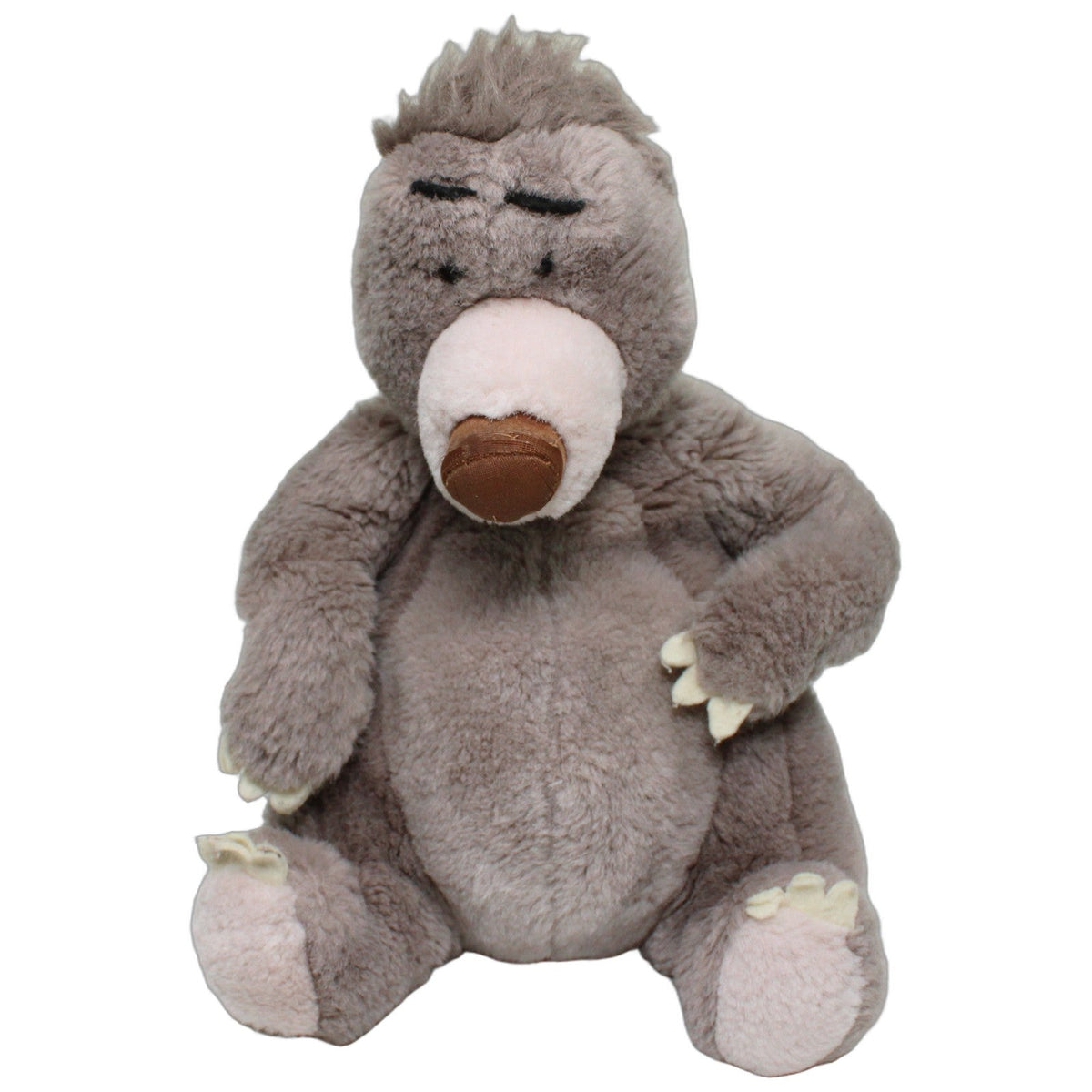 123000028504 Disney Bär Balu aus Disney Das Dschungelbuch Kuscheltier Kumpel Leo 27cm _Vintage_ Beige